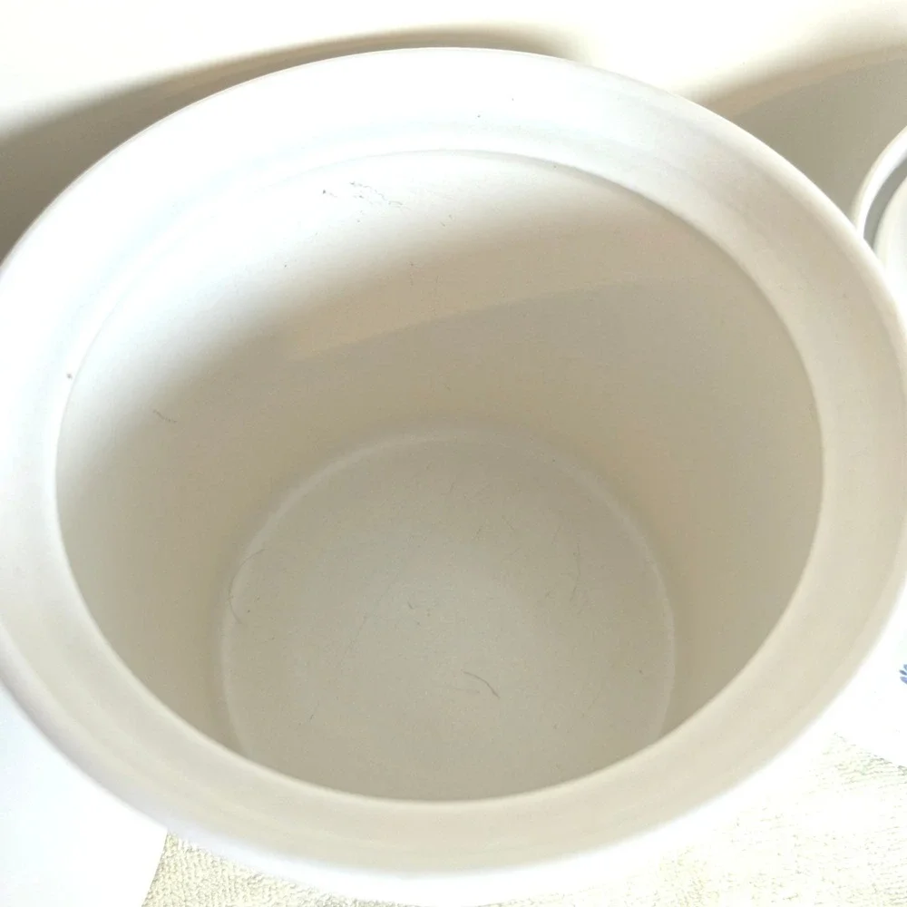 Vintage Pfaltzgraff Yorktowne Blue Canister Set Flour Sugar Coffee Tea